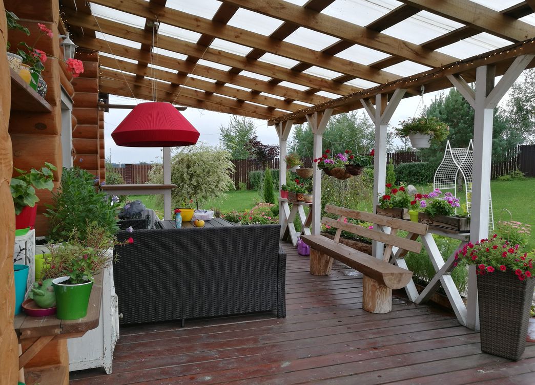 pergola roof extension